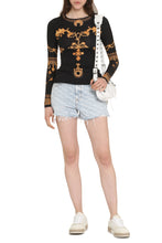 Load image into Gallery viewer, Printed long-sleeve top

