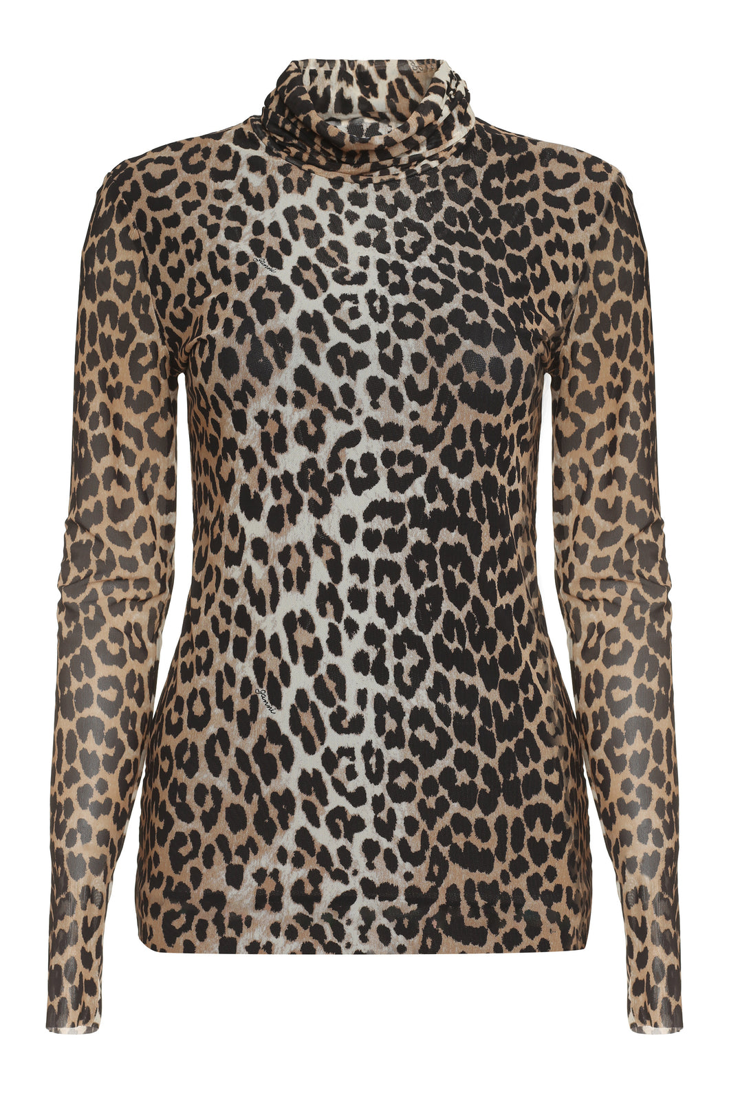 Printed long-sleeve top