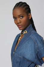 Load image into Gallery viewer, Long denim jumpsuit
