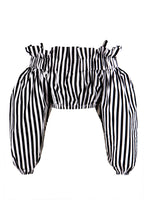 Load image into Gallery viewer, Striped cotton blouse
