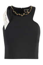 Load image into Gallery viewer, Off-shoulders crepe-de-chine top
