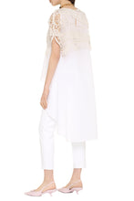 Load image into Gallery viewer, Cotton top with crochet vest
