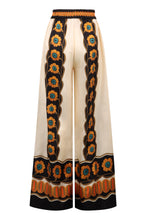 Load image into Gallery viewer, Printed silk wide-leg trousers
