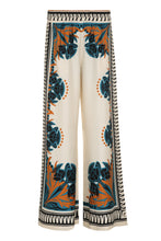 Load image into Gallery viewer, Printed silk wide-leg trousers
