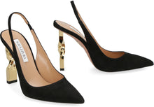 Load image into Gallery viewer, Twist suede slingback pumps
