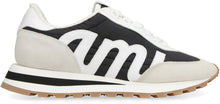 Load image into Gallery viewer, Ami Rush leather and fabric low-top sneakers
