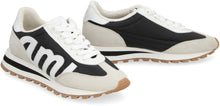 Load image into Gallery viewer, Ami Rush leather and fabric low-top sneakers
