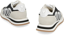 Load image into Gallery viewer, Ami Rush leather and fabric low-top sneakers
