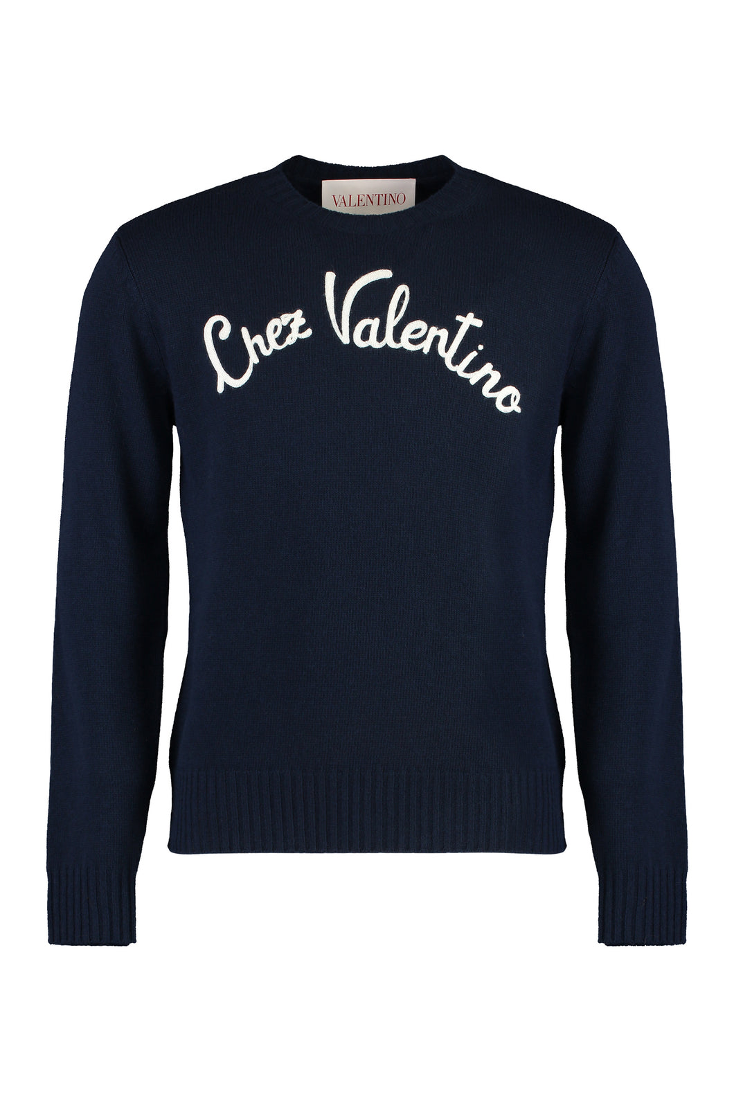 virgin wool crew-neck sweater