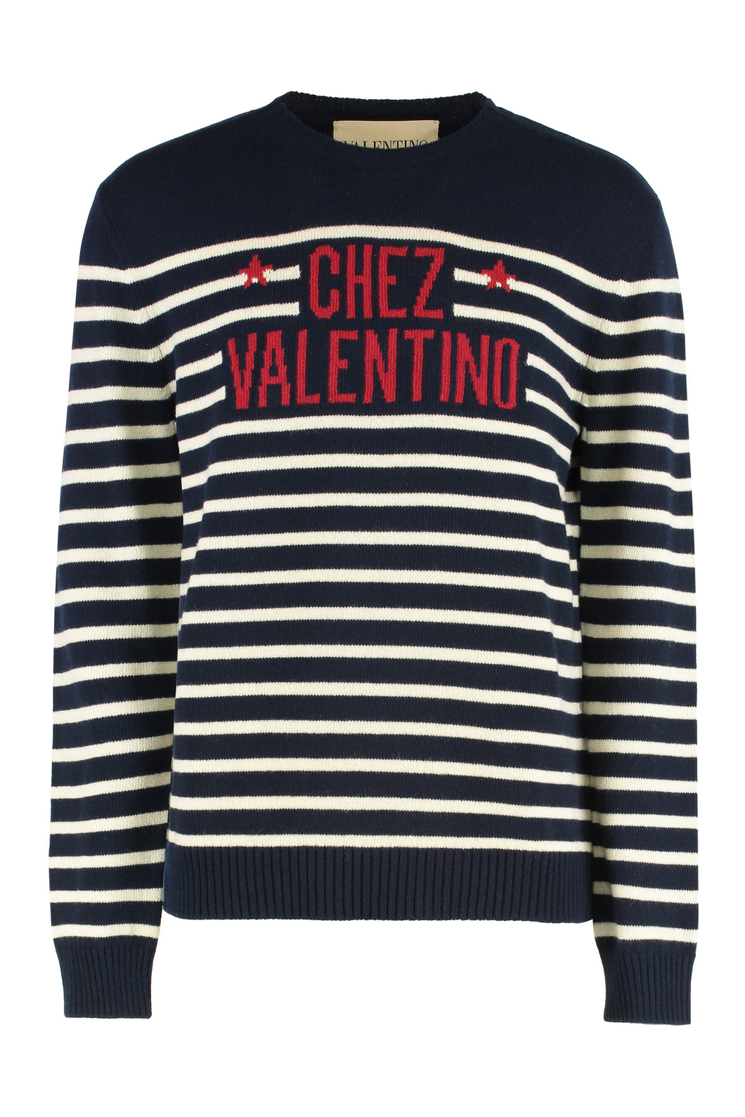 virgin wool crew-neck sweater