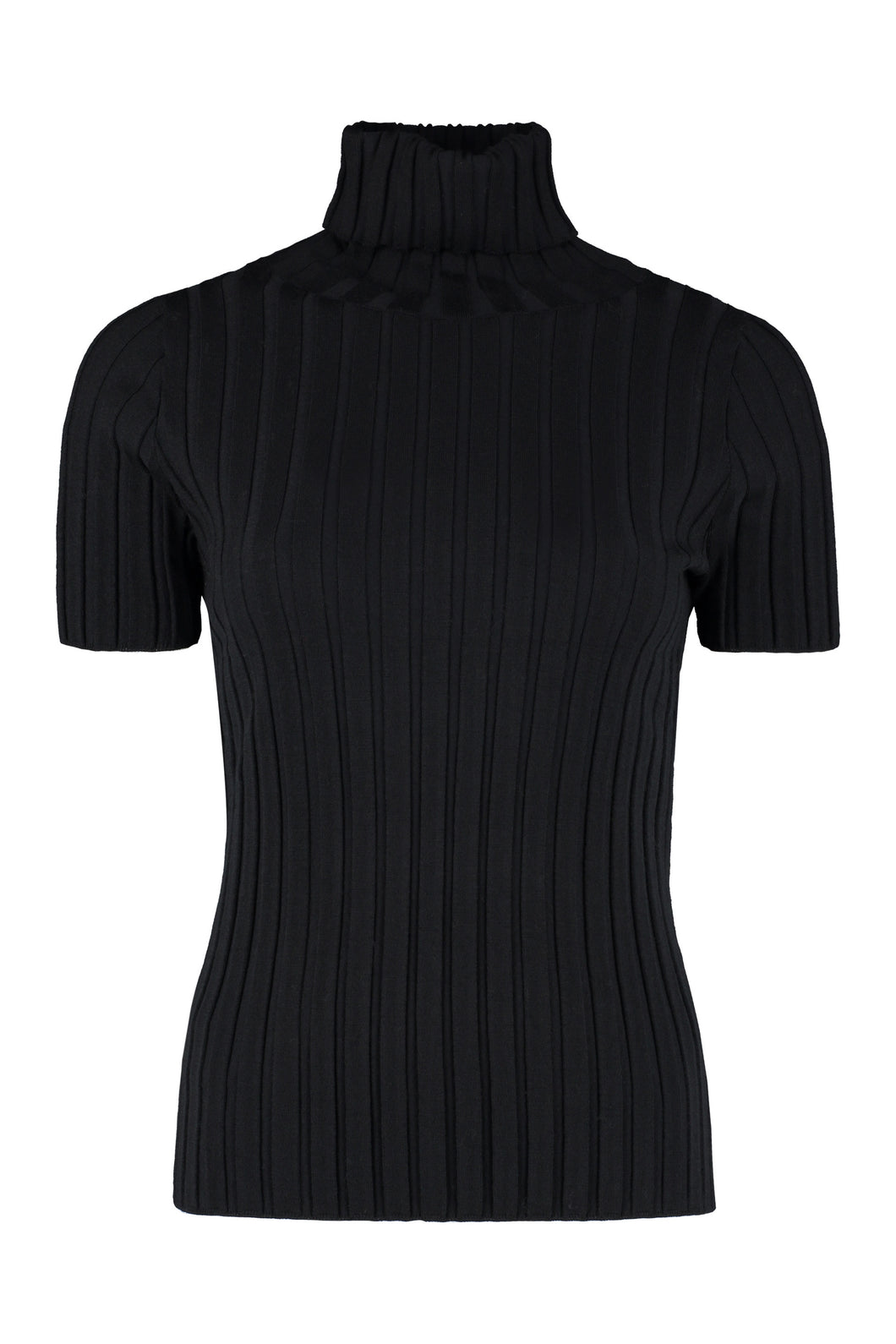Ribbed turtleneck sweater
