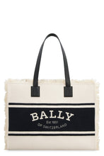 Load image into Gallery viewer, Crystaliaew canvas and leather shopping bag

