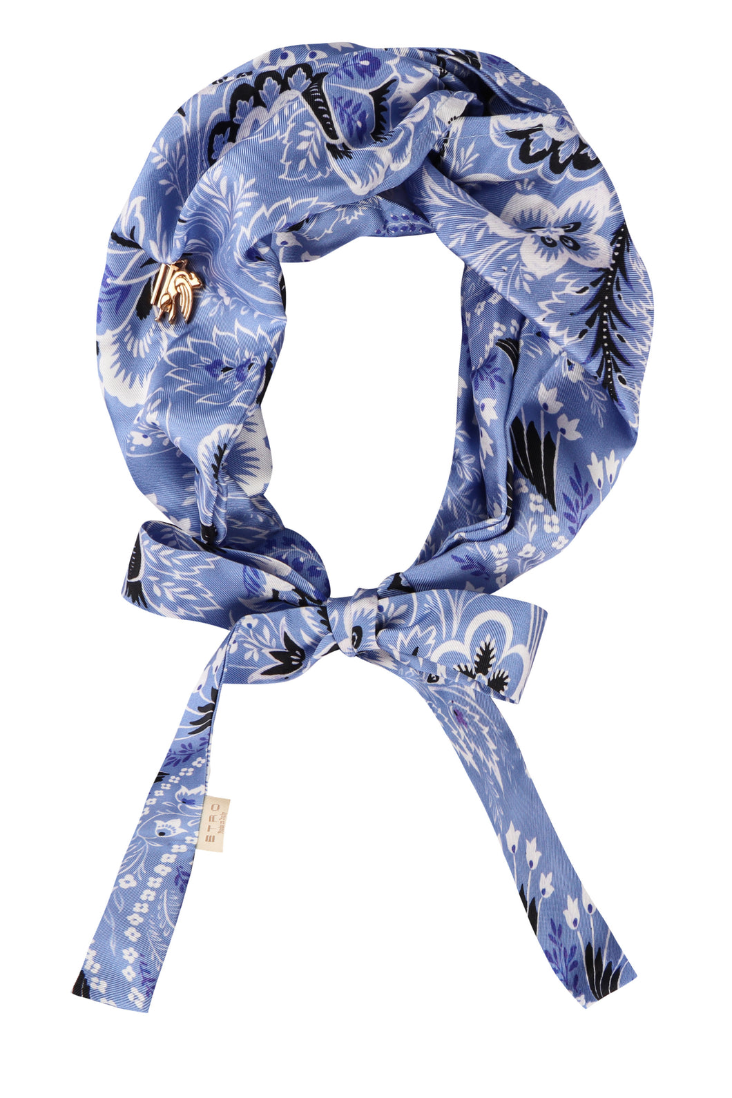 Printed silk headband