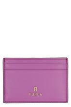 Load image into Gallery viewer, Furla Camelia leather card holder
