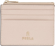 Load image into Gallery viewer, Furla Camelia leather card holder
