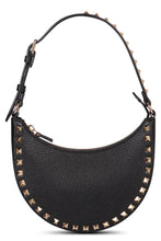 Load image into Gallery viewer, Rockstud mini leather hobo bag
