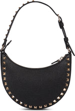 Load image into Gallery viewer, Rockstud mini leather hobo bag
