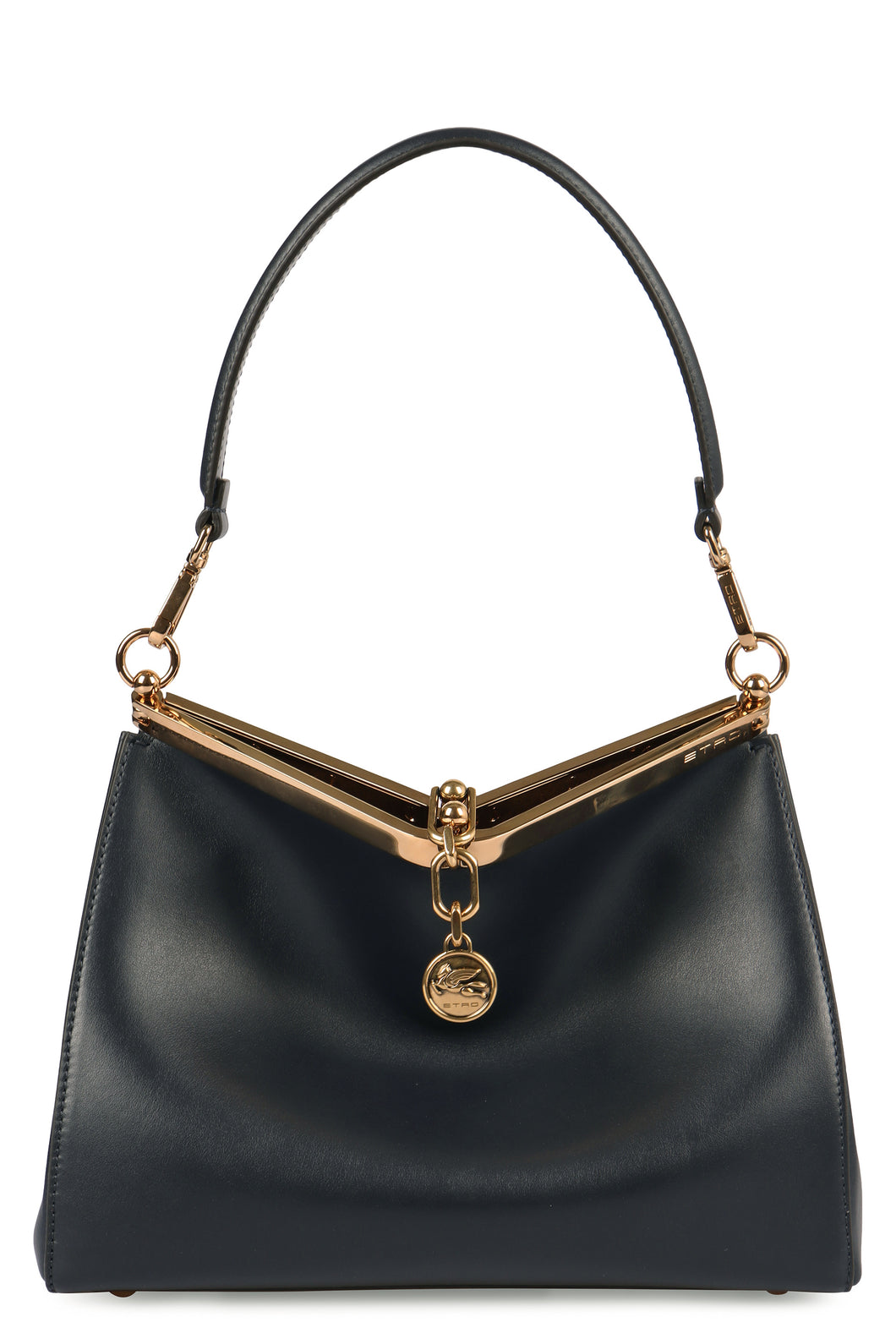Vela Media leather shoulder bag