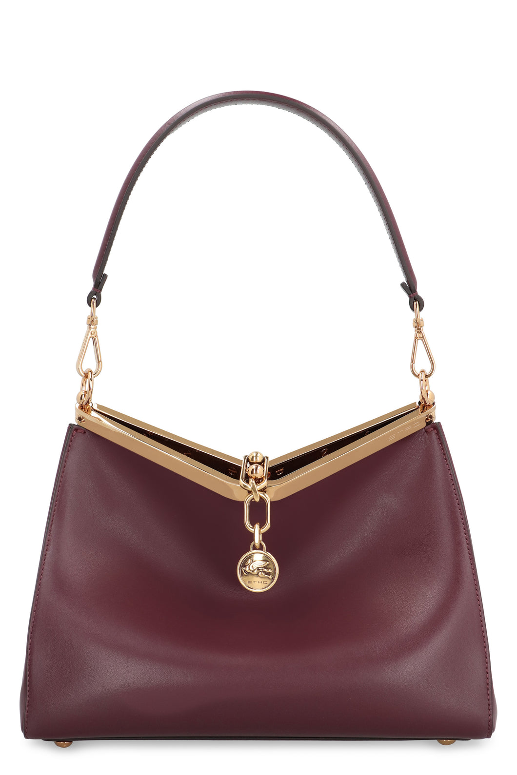 Vela Media leather shoulder bag
