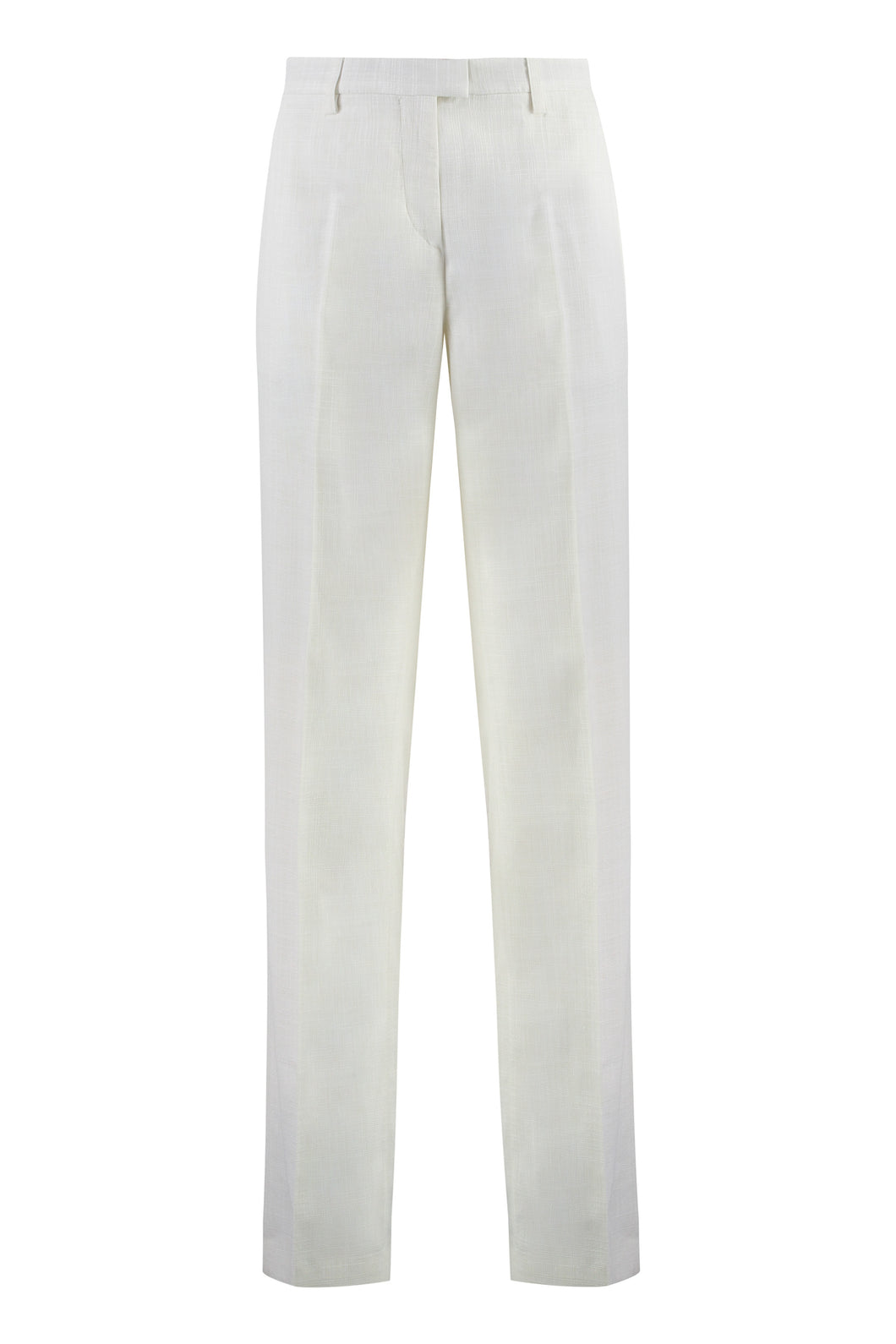 Flared viscose trousers