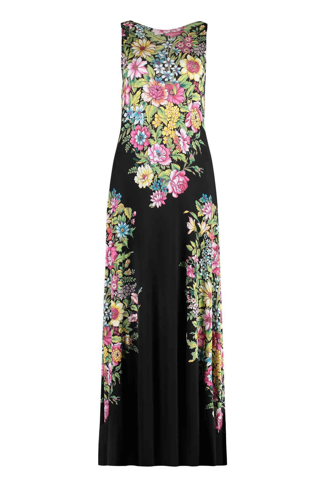 Floral print jersey dress