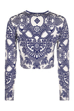 Load image into Gallery viewer, Jacquard knit cardigan
