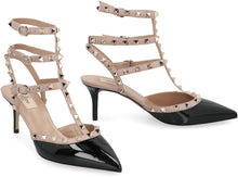 Load image into Gallery viewer, Rockstud Patent leather slingback pumps
