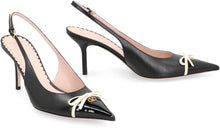 Load image into Gallery viewer, Leather slingback pumps
