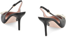 Load image into Gallery viewer, Leather slingback pumps
