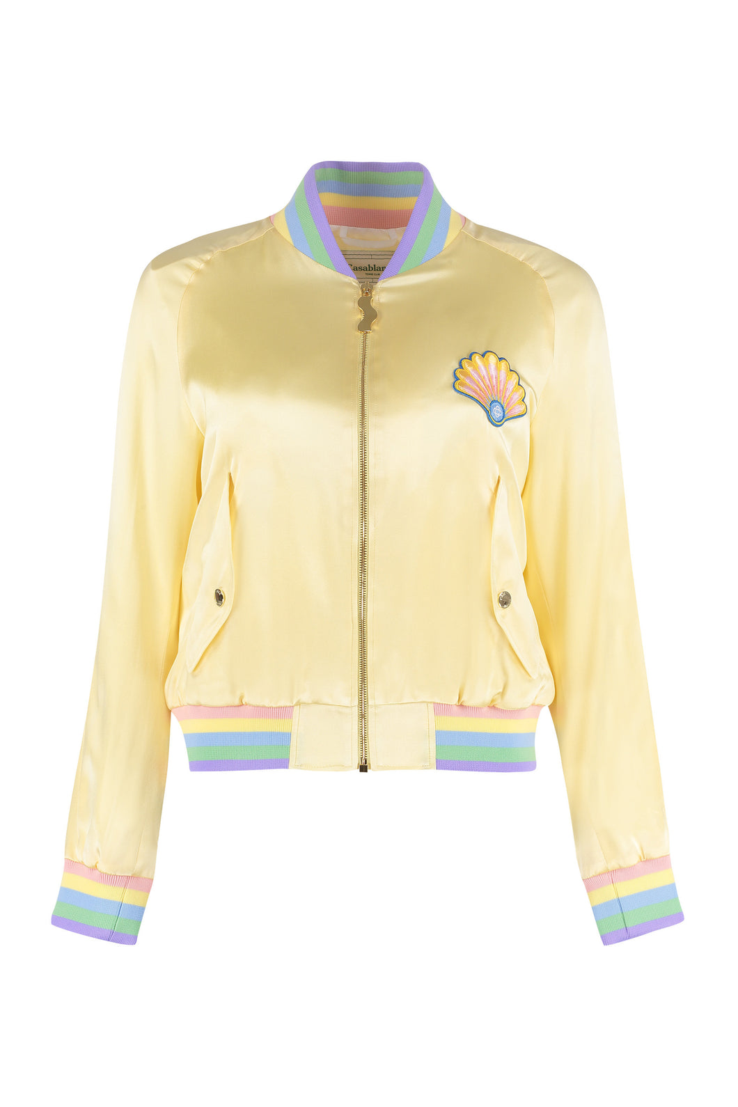 Satin bomber jacket