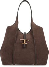 Load image into Gallery viewer, T Timeless Media Suede tote
