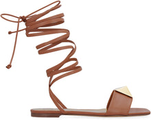Load image into Gallery viewer, Valentino Garavani - One Stud leather flat sandals
