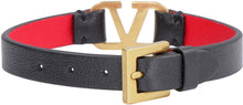 Load image into Gallery viewer, Valentino Garavani - VLogo Signature leather bracelet
