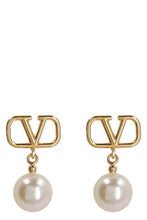Load image into Gallery viewer, Valentino Garavani - VLogo Signature pearls earrings
