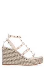 Load image into Gallery viewer, Valentino Garavani - Rockstud leather wedge sandals
