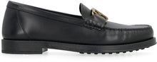 Load image into Gallery viewer, Logo detail leather loafers

