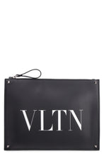 Load image into Gallery viewer, Valentino Garavani - Leather clutch with logo
