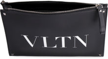 Load image into Gallery viewer, Valentino Garavani - Leather clutch with logo
