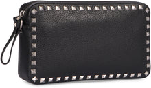 Load image into Gallery viewer, Rockstud leather messenger bag
