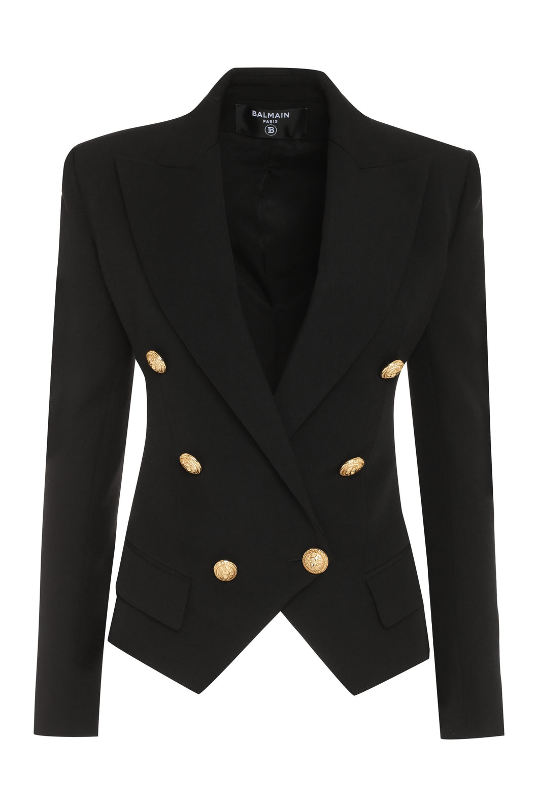 Double-breasted virgin wool jacket