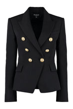 Load image into Gallery viewer, Double-breasted wool blazer

