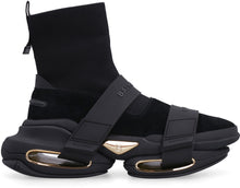 Load image into Gallery viewer, B Bold leather high-top sneakers

