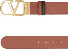 Load image into Gallery viewer, Reversible Belt Vlogo Signature in leather
