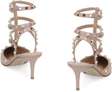 Load image into Gallery viewer, Valentino Garavani - Rockstud Patent leather slingback pumps
