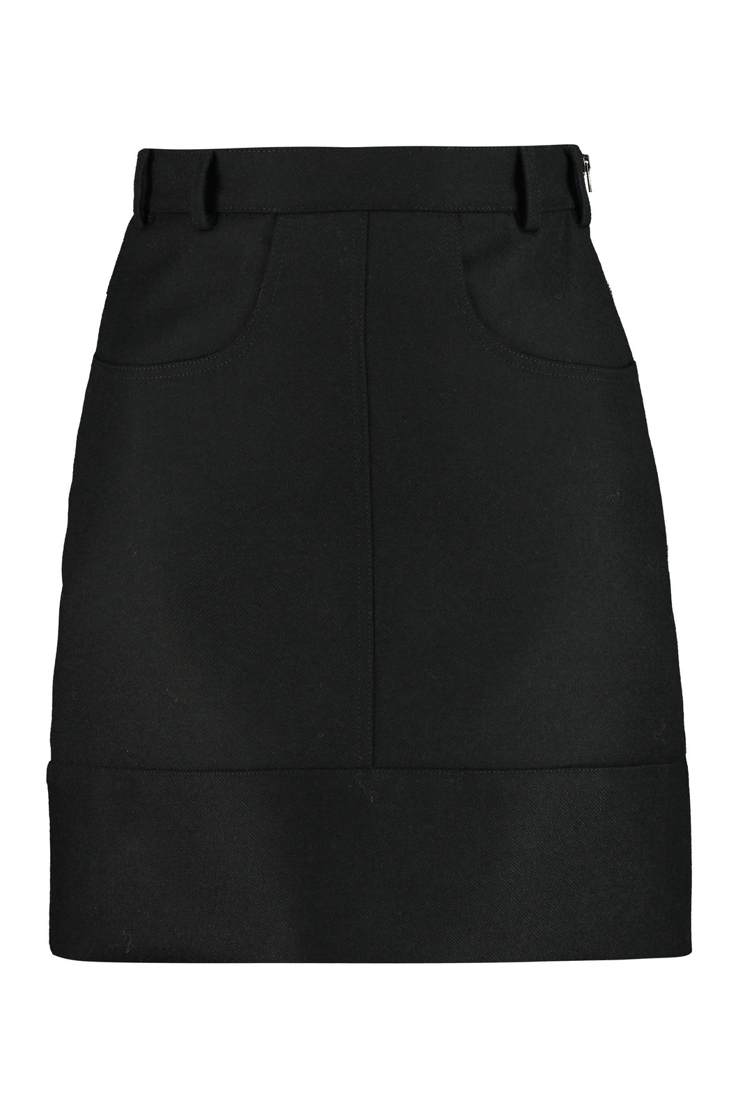 Wool mini skirt
