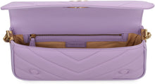 Load image into Gallery viewer, Mini Love Click baguette bag in leather
