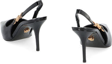 Load image into Gallery viewer, Patent leather slingback pumps
