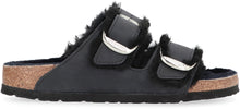 Load image into Gallery viewer, Arizona Suede shearling slides
