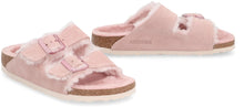 Load image into Gallery viewer, Arizona Shearling Suede slides
