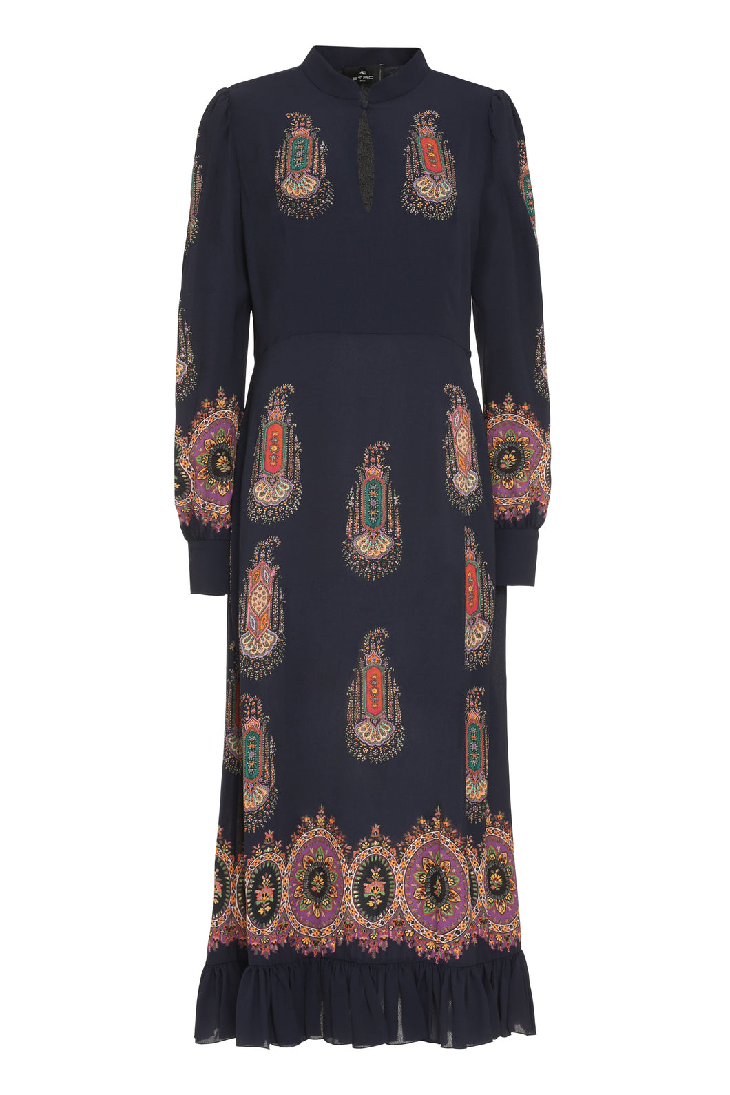 Printed crepe dress